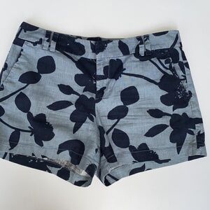 Loft Blue Floral Shorts